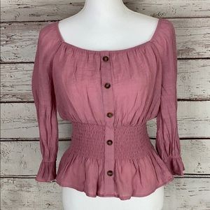 E&M Mauve BoHo Top Med